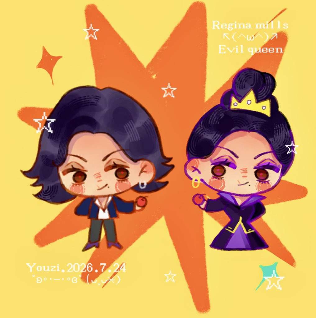 youzi668801's tweet photo. 😭Chibi is not my forte, but I gave it a shot anyway. #reginamills #evilqueen #onceuponatime https://t.co/Qv0CFVqhzO