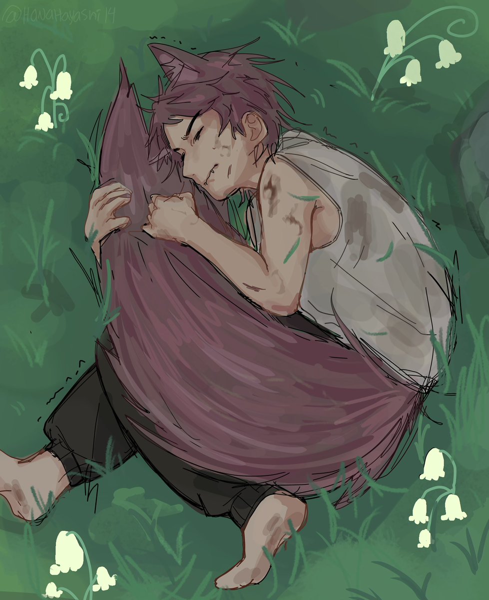 HanaHayashi14's tweet photo. No Dilf Valko today, but baby Valko using his tail to cover himself 😭

#ValkoIsLoved #ValkoIsValuable #Valko #BringbackValko https://t.co/UQOLVZz6fK