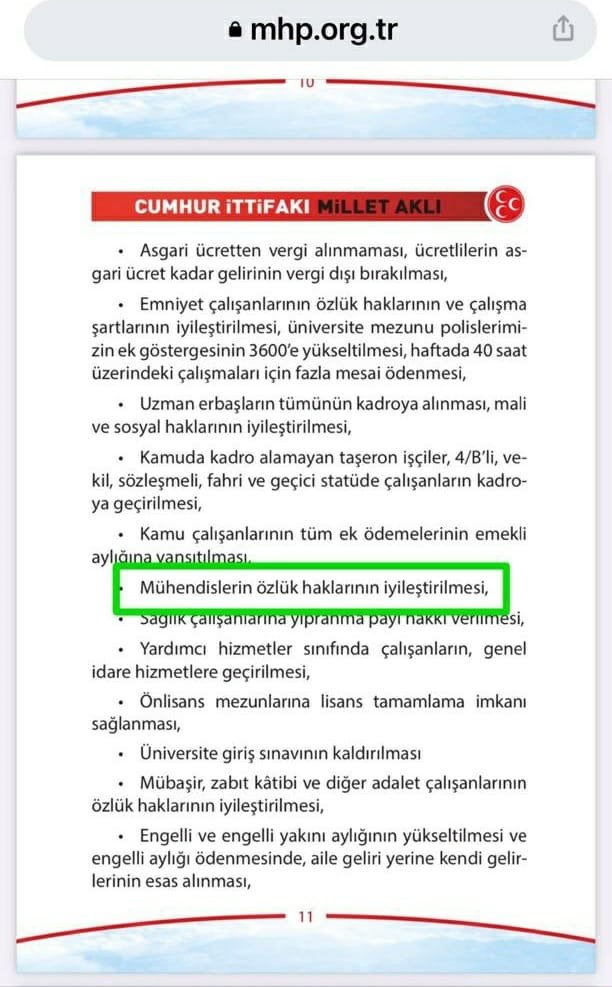 hakankaa82's tweet photo. @MhpTbmmGrubu @bakiersoymhp @MHP_Bilgi Kamu Mühendisleri olarak özlük ve mali haklarımızın iyileştirilmesini bekliyoruz... https://t.co/qHmre3o8oz