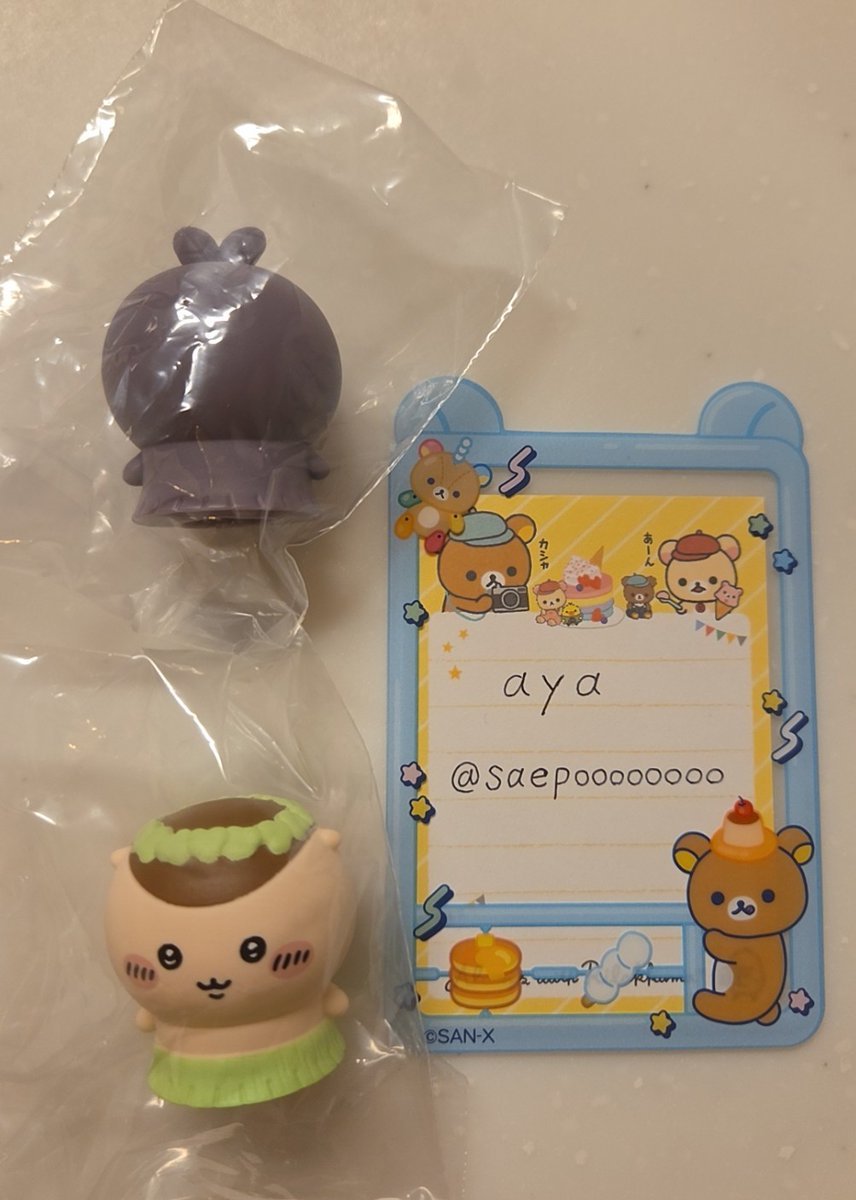 saepoooooooo's tweet photo. 【交換】映画ちいかわ ミニソフビフィギュアコレクション

【譲】ふたば、くりまんじゅう
【求】うさぎ、ハチワレ、シーサー

京都手渡し希望。
よろしくお願いいたします。 https://t.co/EzzRMjKH1E