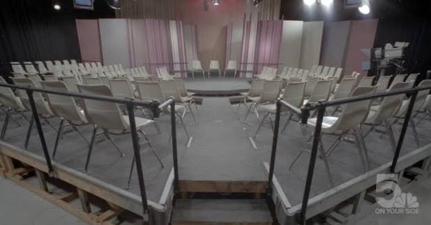 SJRaphael's tweet photo. #FlashbackFriday - Here’s the first studio where we shot our show from 1983-87 at @ksdknews in St. Louis … great memories there ❤️ #sallyshow #sjr #redglasses https://t.co/cbdKI4s7Aw