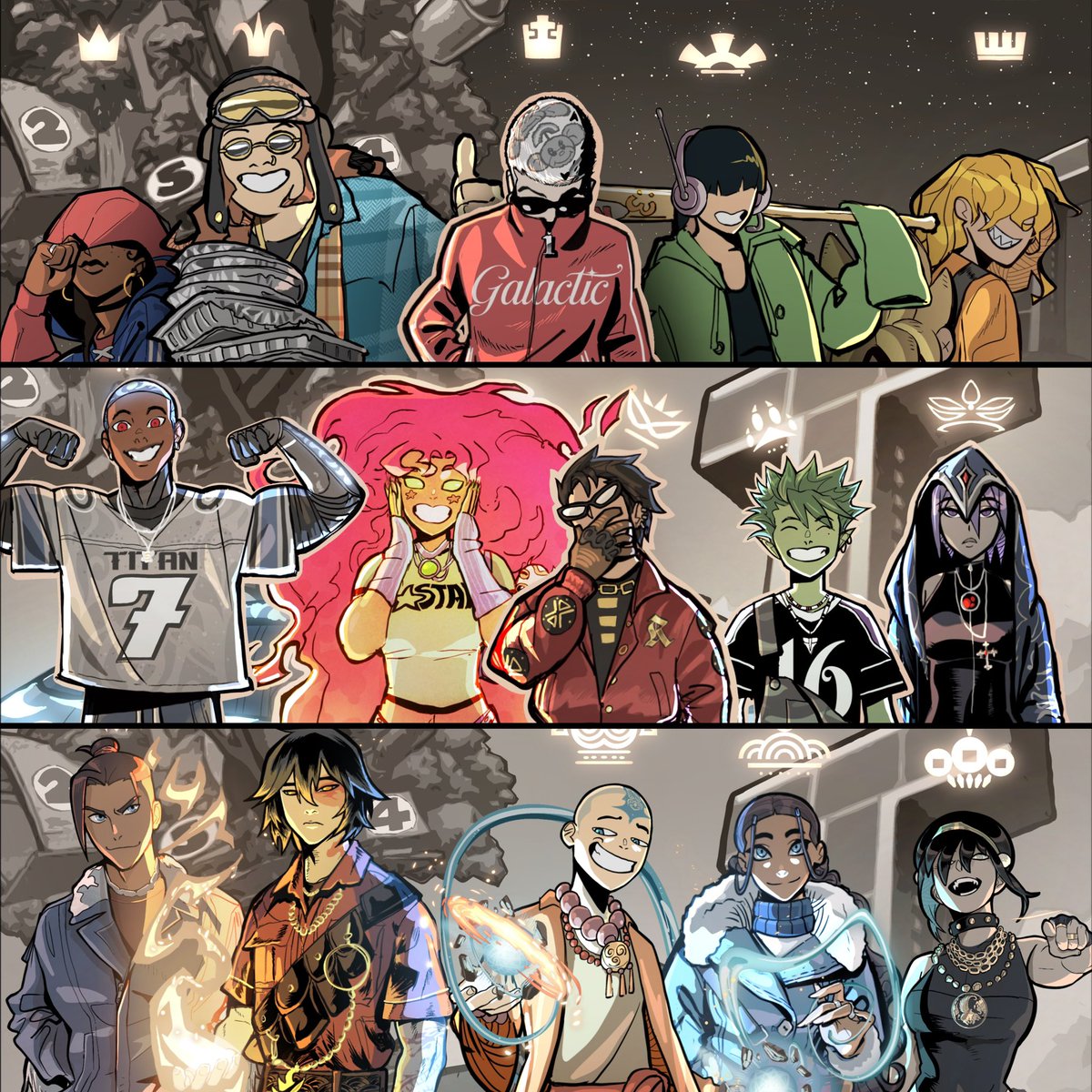 saevastella_'s tweet photo. KND x TITANS x ATLA https://t.co/a9WduX3ROH