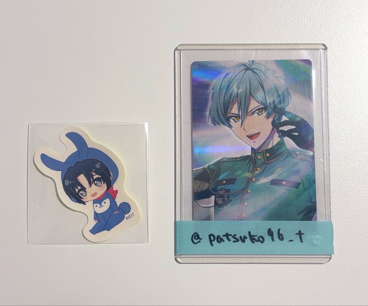 patsuko96_t's tweet photo. 【緩募・交換】アイナナ ベビコミュ 特典 ステッカー

譲：一織
求：悠

郵送、または手渡し可能日での手渡し
2枚入だと失念しておりました…
検索からもお気軽にお声掛けください https://t.co/lJ3BgJfWhQ