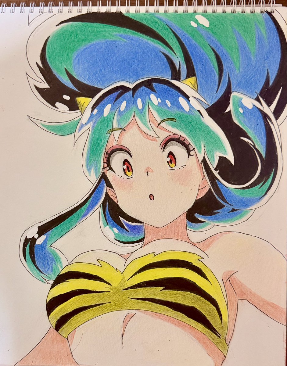 tomo_okame0106's tweet photo. ラムちゃん描きたくなったので、久しぶりに気合い入れて描きました😃 https://t.co/DIppin41XC