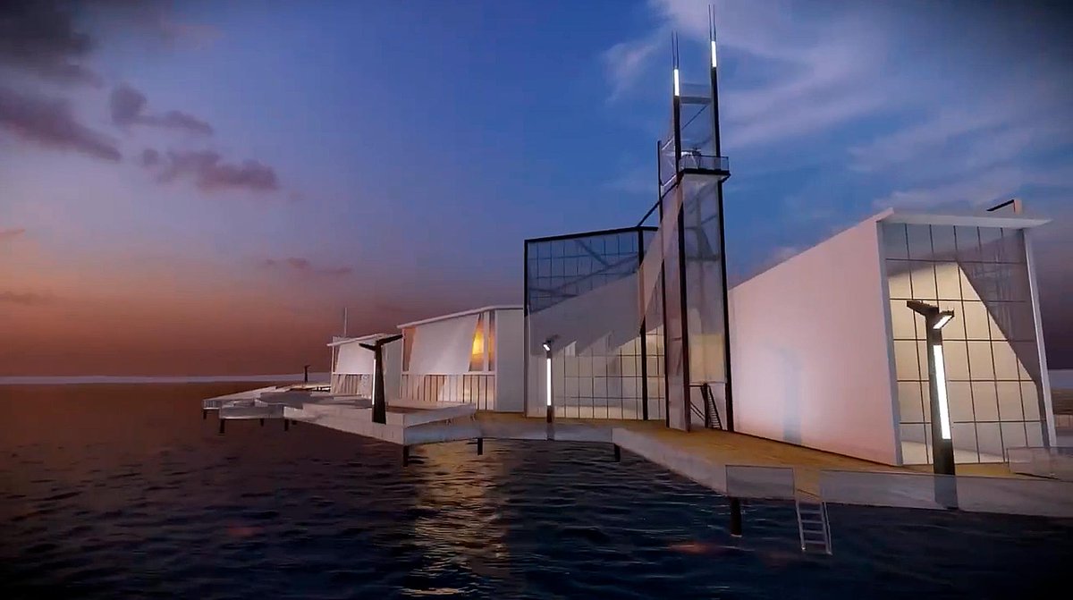 NewsArch's tweet photo. Arctic Ocean Research Center. Video: https://t.co/Ve3UzT2D7x Научный центр исследования Северного Ледовитого океана #architecture #Arctic #Ocean ▄▀ via
@cihru https://t.co/q8ToquZDeX
