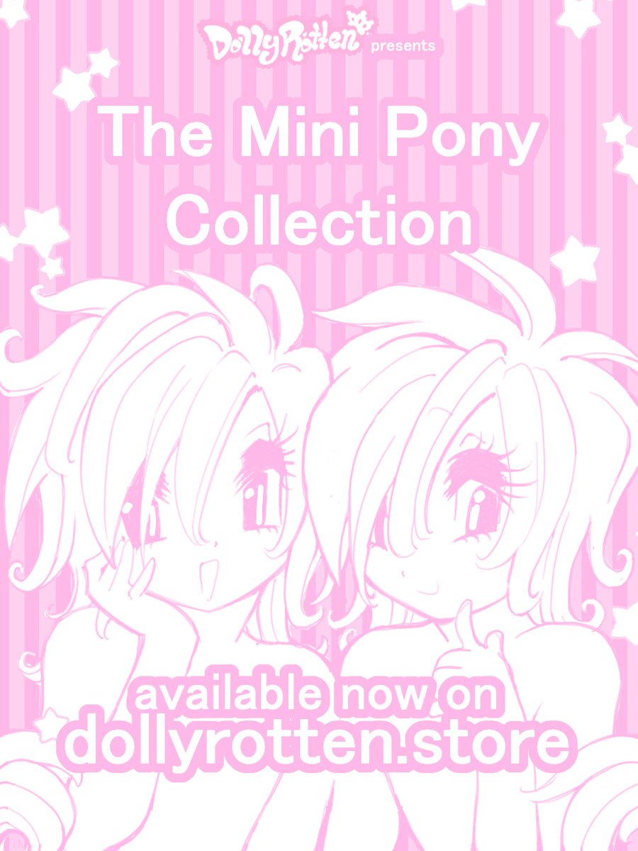DOLLYROTTENZ's tweet photo. Hi everypony<3
I have a new mini collection up on my site (^/////^)///
Plz enjoy hehehe https://t.co/6knrDoZr26