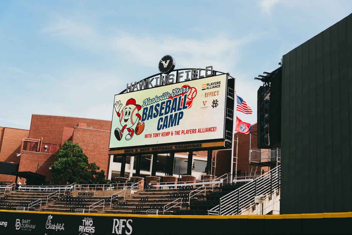 NashvilleStars's tweet photo. The Nashville Stars Baseball Camp with @tonykemp is in the books, and it was more than we could have https://t.co/5SK9A1YYGh everywhere, energy all day, and a group of people willing to give their time to make it happen. Every bit of it showed up on the field.

Huge thank you to @PlayersAlliance for showing up in a big way: coaches on the field, a gaming station for the kids, camp shirts on every back, and the kind of support that makes a day like this possible. 
And to @ariagloves for gifting brand new batting gloves to every single kid out there. That’s a memory those kids are taking home with them.

To our volunteers: none of this happens without you. You built this day from the ground up, setting up the field, checking kids in, coaching them through every station, keeping the whole thing running, feeding everybody lunch, and staying late to break it all down. All of it because you believe in what this game can do for a kid.

And thank you to everyone who donated equipment. That gear is headed exactly where it needs to go.

That’s the whole point. Baseball belongs to everybody, and days like this are how we prove it.

This won’t be the last one. We’re already planning the next camp: bigger turnout, more kids, more players on the field.

This is the future we’re building toward: kids in this city growing up with a team of their own. 

@MLB to Music City ⭐️

#SharedJersey #NashvilleStars #MLBtoMusicCity #playersalliance #MLB

📸: @BryceThompsonA