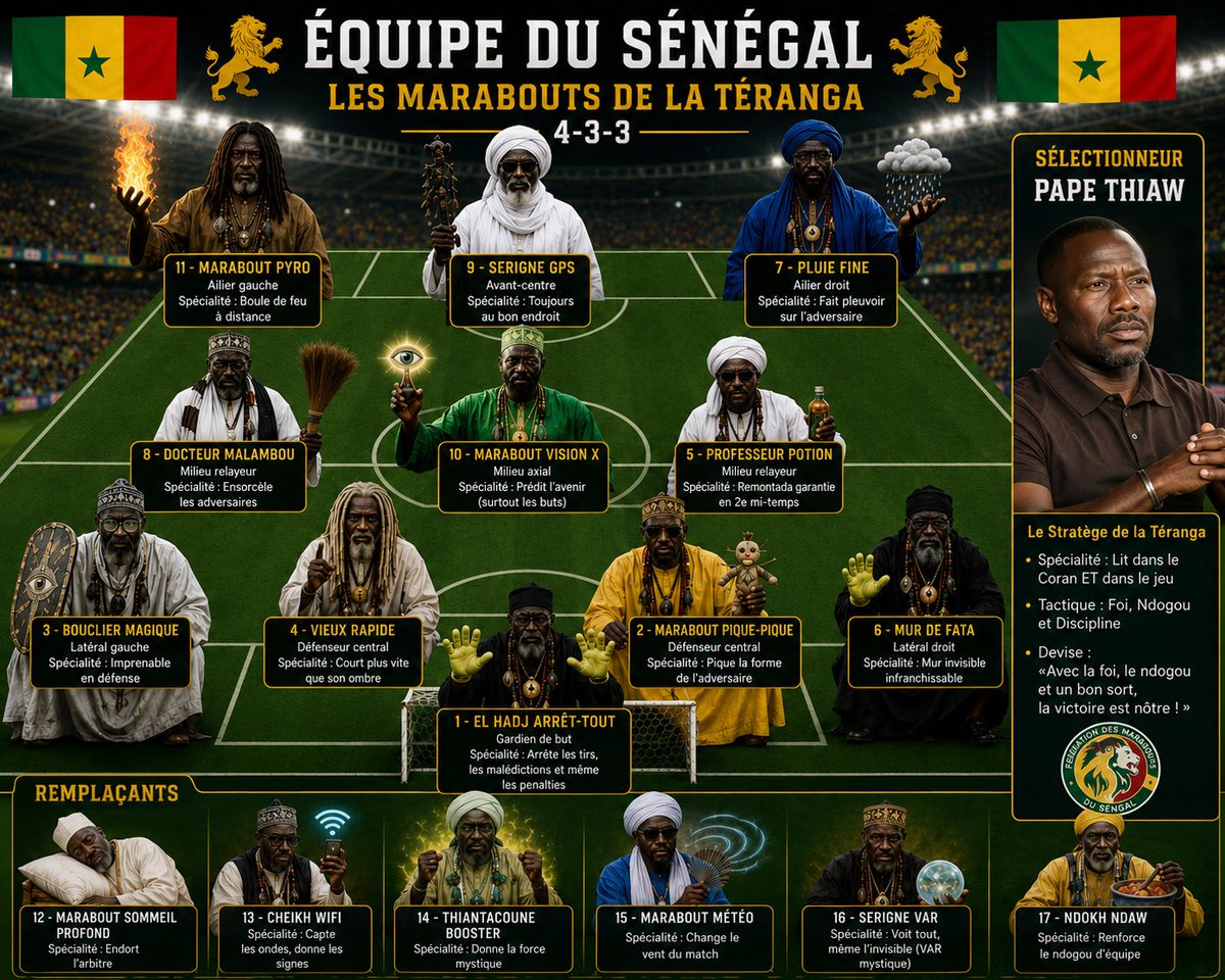 KamelAkka1's tweet photo. @cyrille_juuf Dans ton résumé à tu expliqué que vous avez jouer en 4-3-3 Marabout ?😭😭 https://t.co/bQbSycbNiT