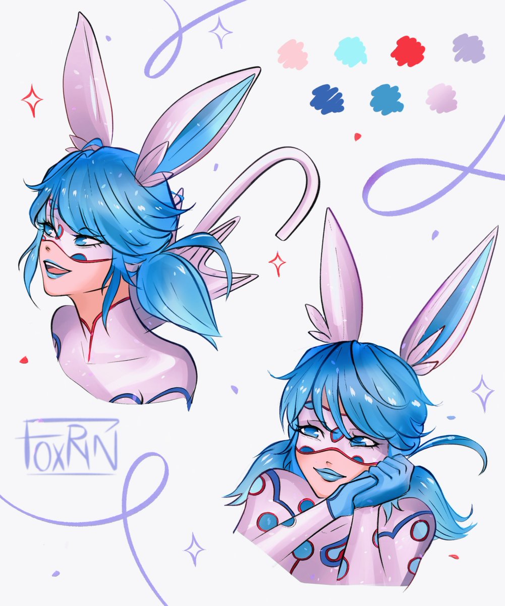 BeMiraculousLB's tweet photo. Who else loves Bunnybug? 🐰🩵

Fan Art Friday by chari_sweetsourtofuu on IG. https://t.co/iLPyFpm3Tq