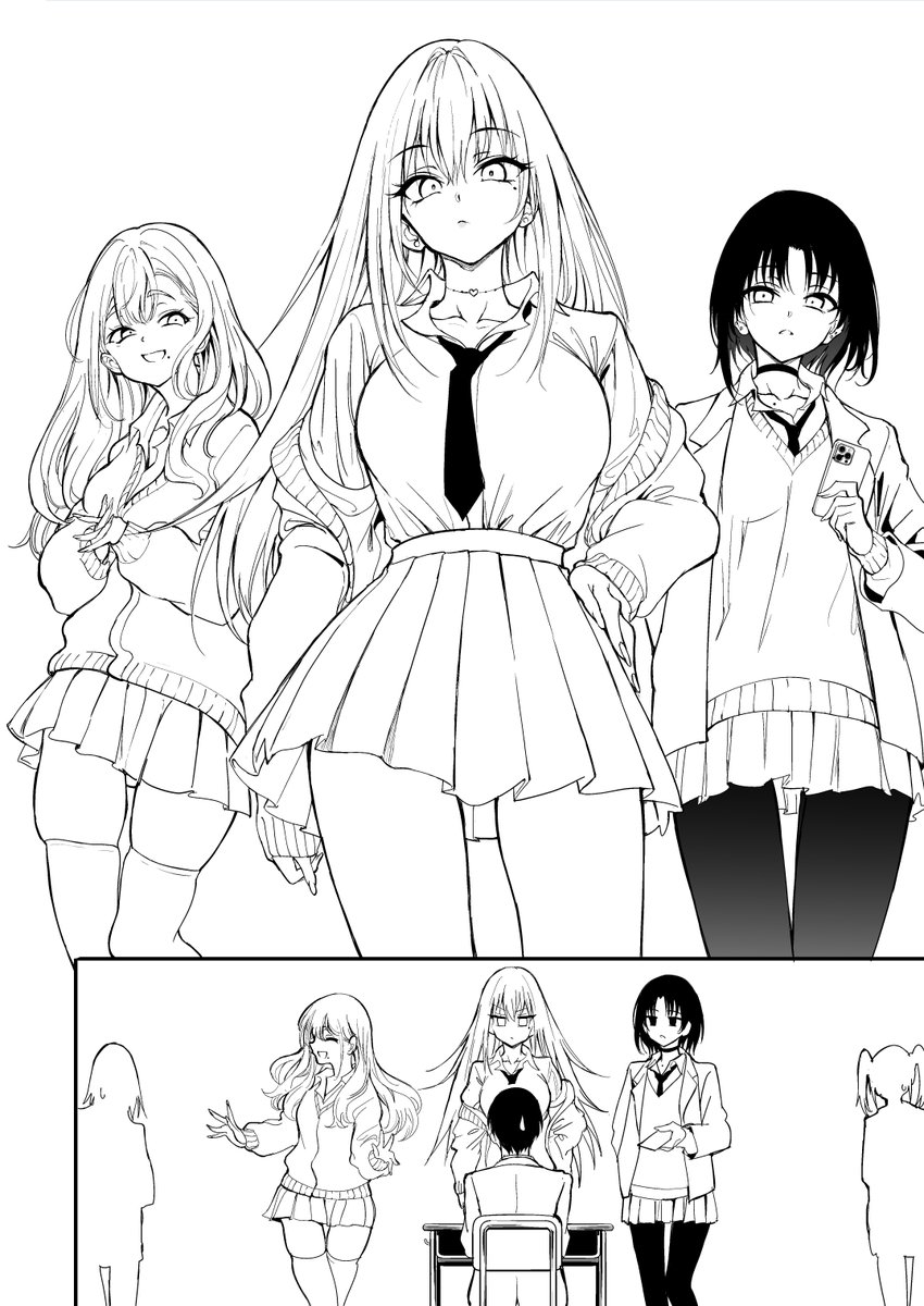 kyockcho's tweet photo. ペン入れたギャル https://t.co/gILw81OD1x