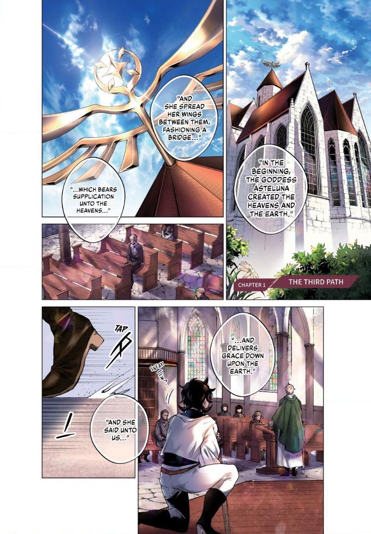 raykindo's tweet photo. ⚔️The Knight of Blasphemy⚔️

First published in YOUNG MAGAZINE US at last year’s Anime NYC, it’s now officially serialized!

Read it for free below, and please share it if you enjoy it! 🤍

🔗Link in the thread ❯❯❯ https://t.co/2oJe3Jvk9u