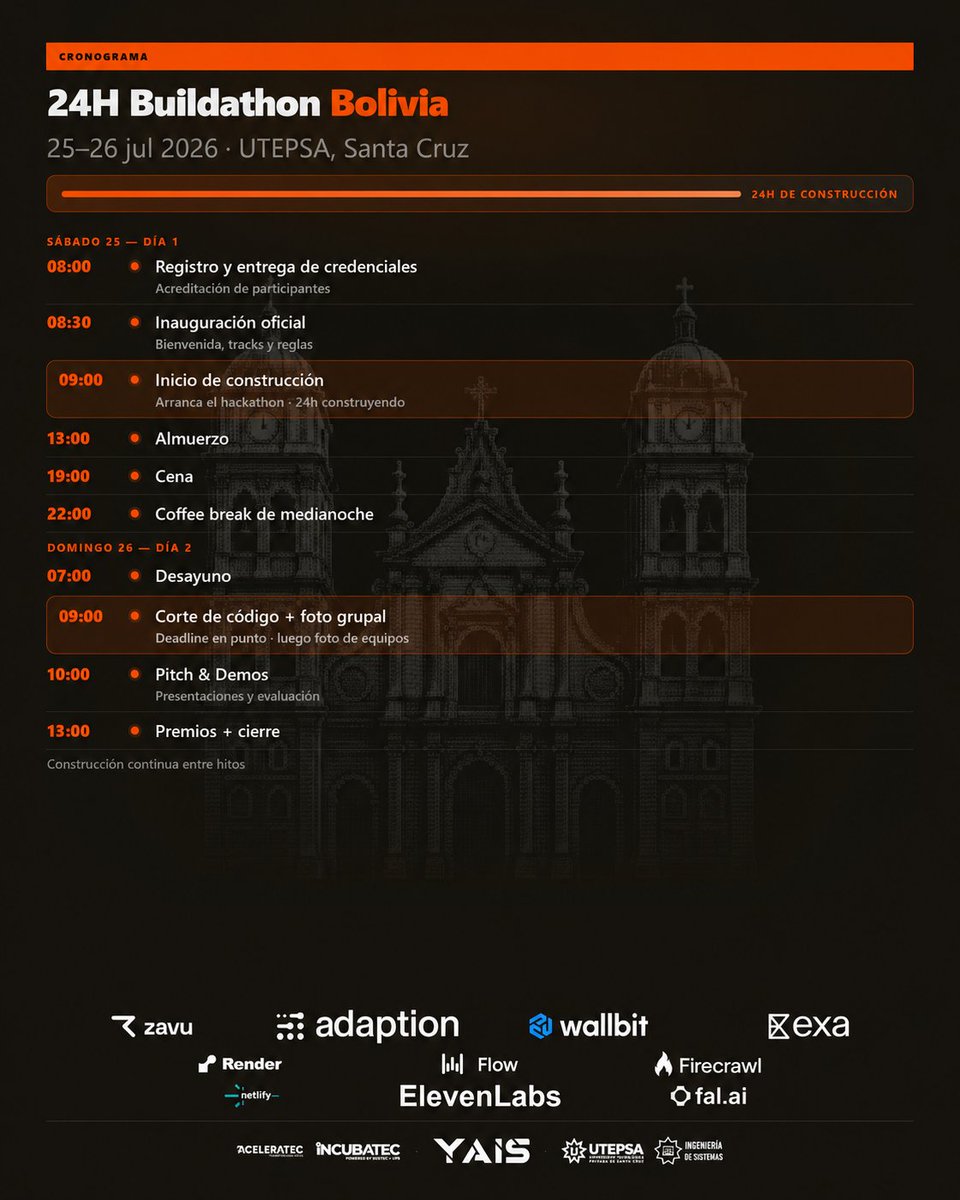 yaislab's tweet photo. Todo listo para el Cursor Buildathon Bolivia 2026.

Gracias a todos los participantes, sponsors, aliados y mentores por hacer posible esta primera edición.

Nos vemos muy pronto. 🚀 https://t.co/dbBmqzfaso