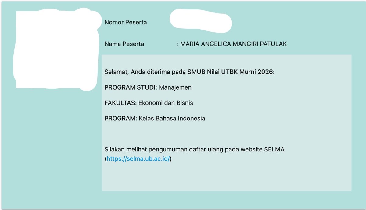 sedangcoolyeah's tweet photo. guys after setahun semi gal adek gw akhirnya lolos ptn di selma ub trus bikin post terimakasih ke gwe (gw yg bantuin dia daftar like almost semua univ, terharu kecil) https://t.co/OaAEFMjIKY