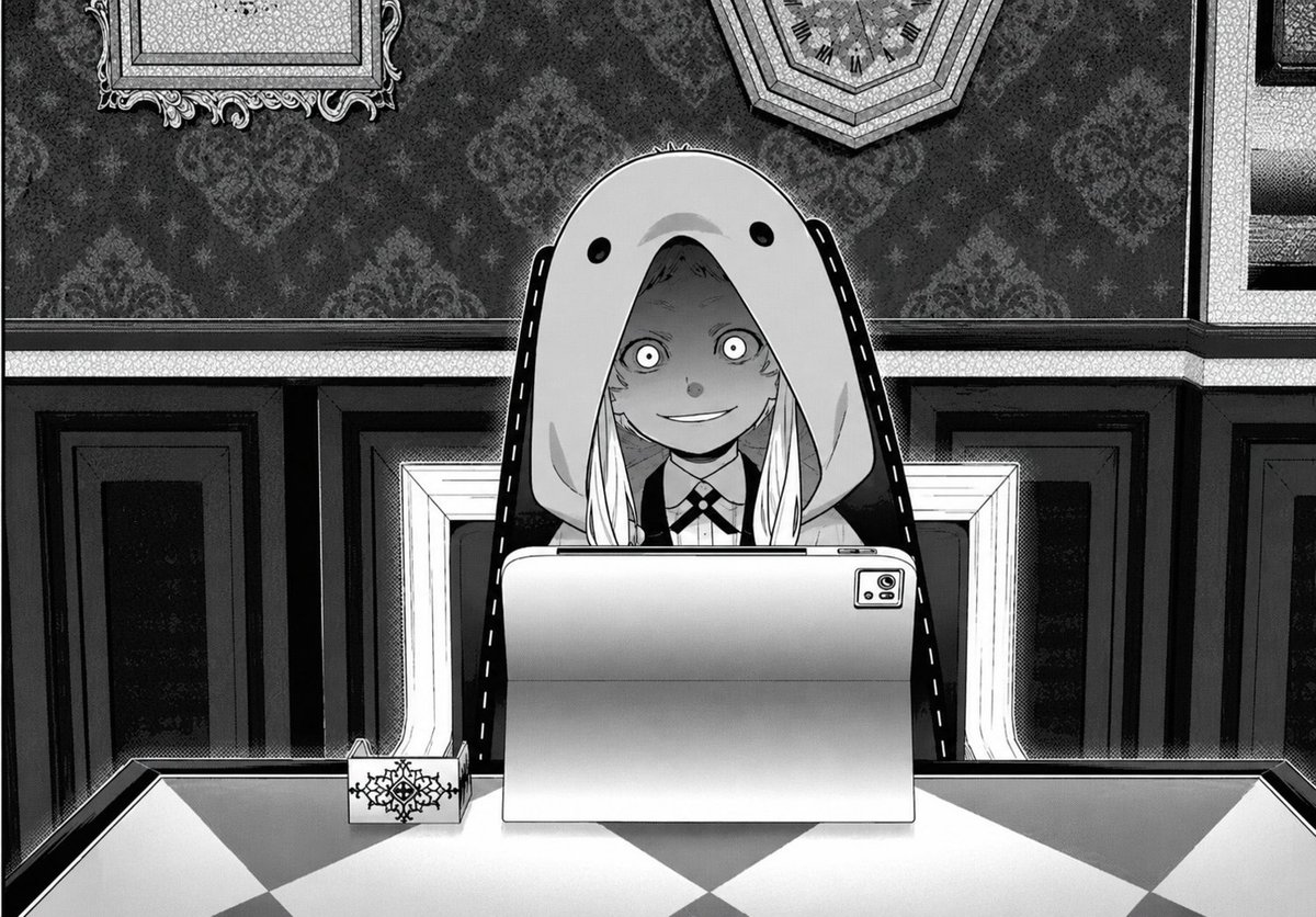 Angelloreh's tweet photo. I'm really looking forward to the Student Council's reaction to Kaede and Runa's defeats and Mary's "betrayal." But I know it'll probably be the usual cliché: Yumeko gets excited to face Mary again, while Ririka says Mary must have her reasons, even with Kirari's fate at stake 💀 https://t.co/pfvcOm16R1