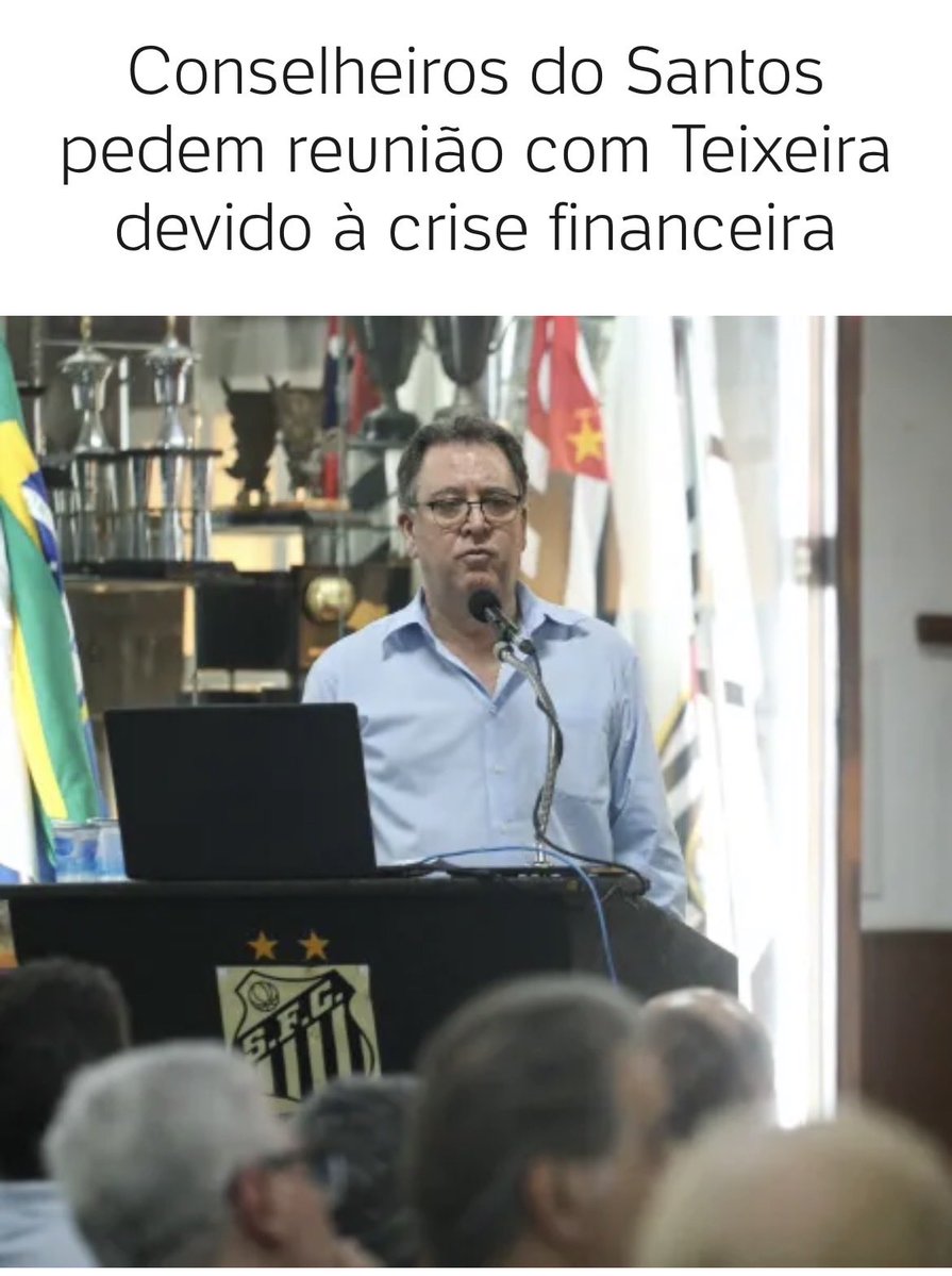 pedrosantista58's tweet photo. "Estamos fazendo a nossa parte", afirmam os signatários.

Em 34 anos, 15 no poder, 44% da história recente do clube nas mãos de MT. O mesmo homem que deu celeridade ao impeachment de Peres por muito menos do que ele mesmo fez — e está enterrando o Santos em R$ 1,2 bilhão.

Faltam 5 meses de mandato, aprovaram as contas e só agora pedem reunião, documento, explicação.

Cadê a coragem de pedir impeachment?

Falo há anos: o modelo é falido, jurássico. Não justifica 300 pessoas num CD que não precisa de mais que 50 (e olhe lá...).

Se o SFC vai precisar de recuperação judicial, tenho poucas dúvidas. Mas uma coisa é certa: ou o CD é renovado a cada 3 anos, sem vícios, ou nosso futuro será ainda pior.
https://t.co/ckwR6Y4q4z… via @UOLEsporte @UOL