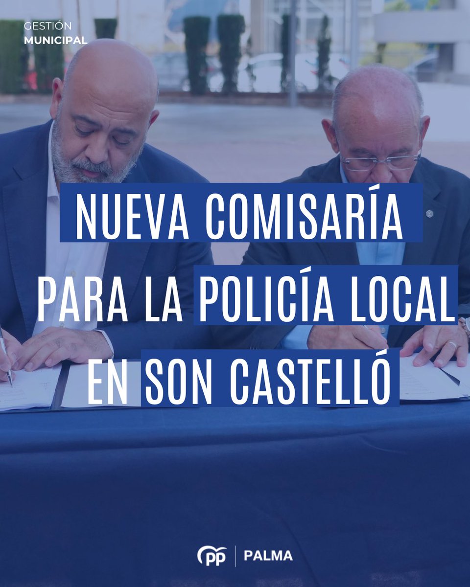 popularespalma's tweet photo. Palma contará con una nueva comisaría de Policía Local ubicada en el polígono de Son Castelló. 

Con capacidad para 200 agentes, esta infraestructura supone un nuevo paso en la apuesta del PP de Palma, liderado por Jaime Martínez Llabrés, por la seguridad ciudadana. https://t.co/6DGaZ38Ijn