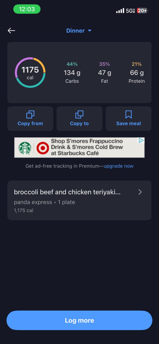 strvingpuppi's tweet photo. got my panda my one meal today equaling 1175 cals 😋🤤 https://t.co/ezc5SnSa6F