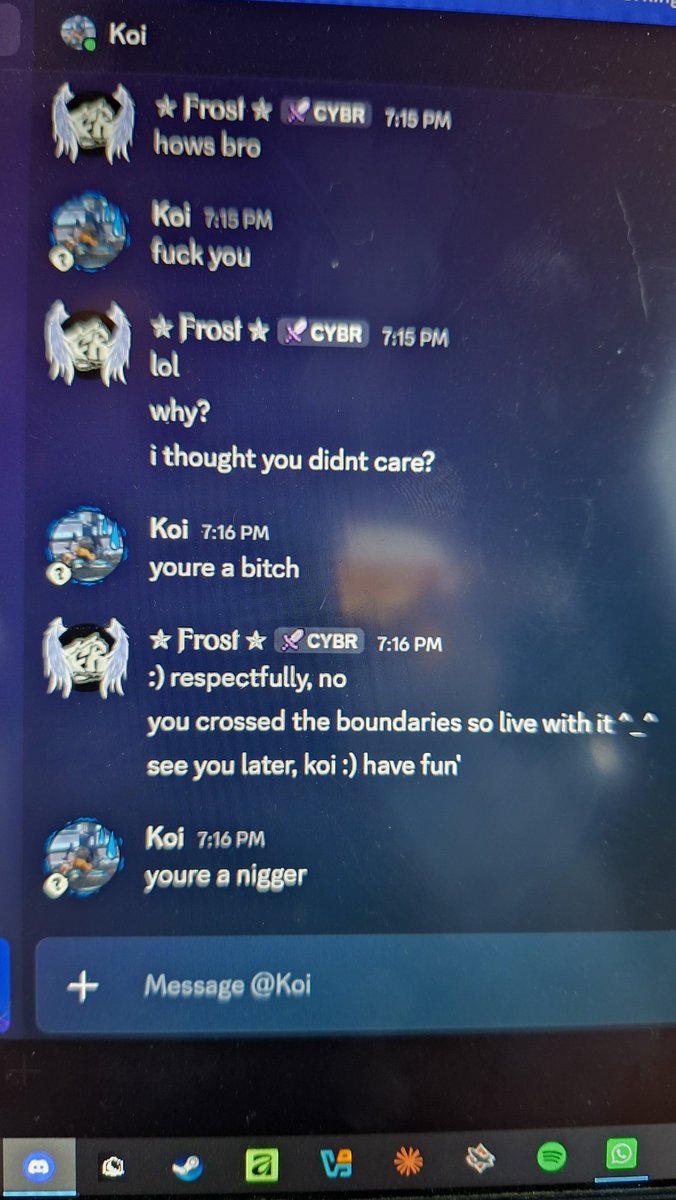 _frostoriginal's tweet photo. @koisdev Really professional mr koi, anyone who wants to know what he did (anti islamic, pedo, racist) you can dm me https://t.co/K5ALnBCY69
