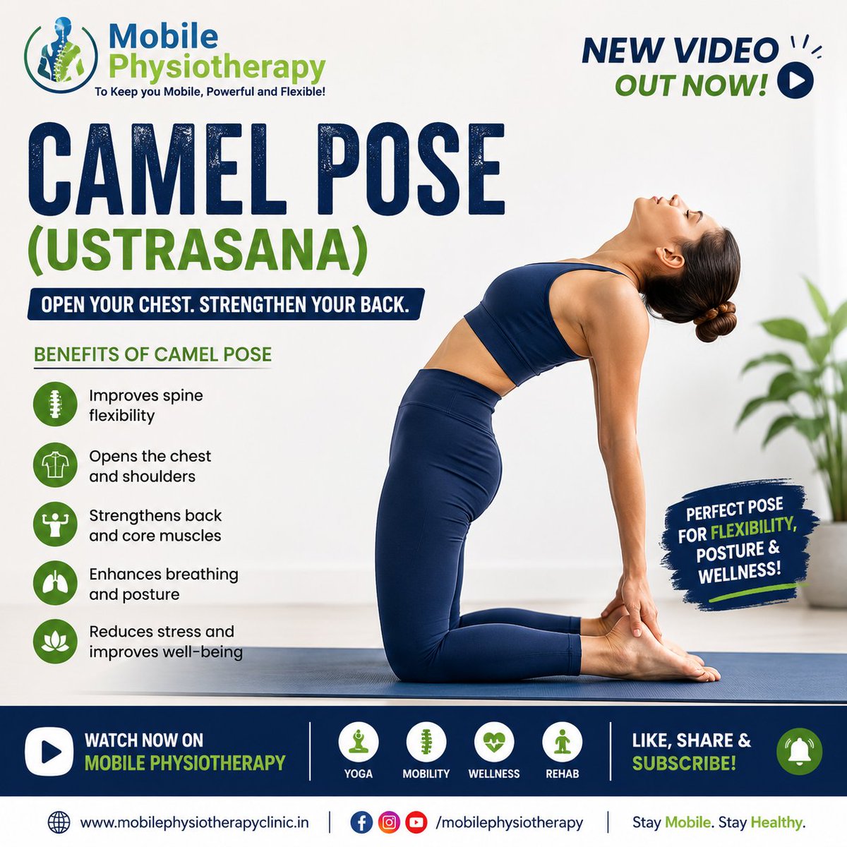 NiteshDhameliy1's tweet photo. 🧘 Camel Pose (Ustrasana) can help improve posture, increase spinal flexibility, open the chest, and strengthen the back muscles.

Learn the correct technique, benefits, and safety tips in our latest video!

🎥 Watch now: https://t.co/yd4xupA8GX

#CamelPose #Ustrasana #Yoga https://t.co/QCEVuxcwxg