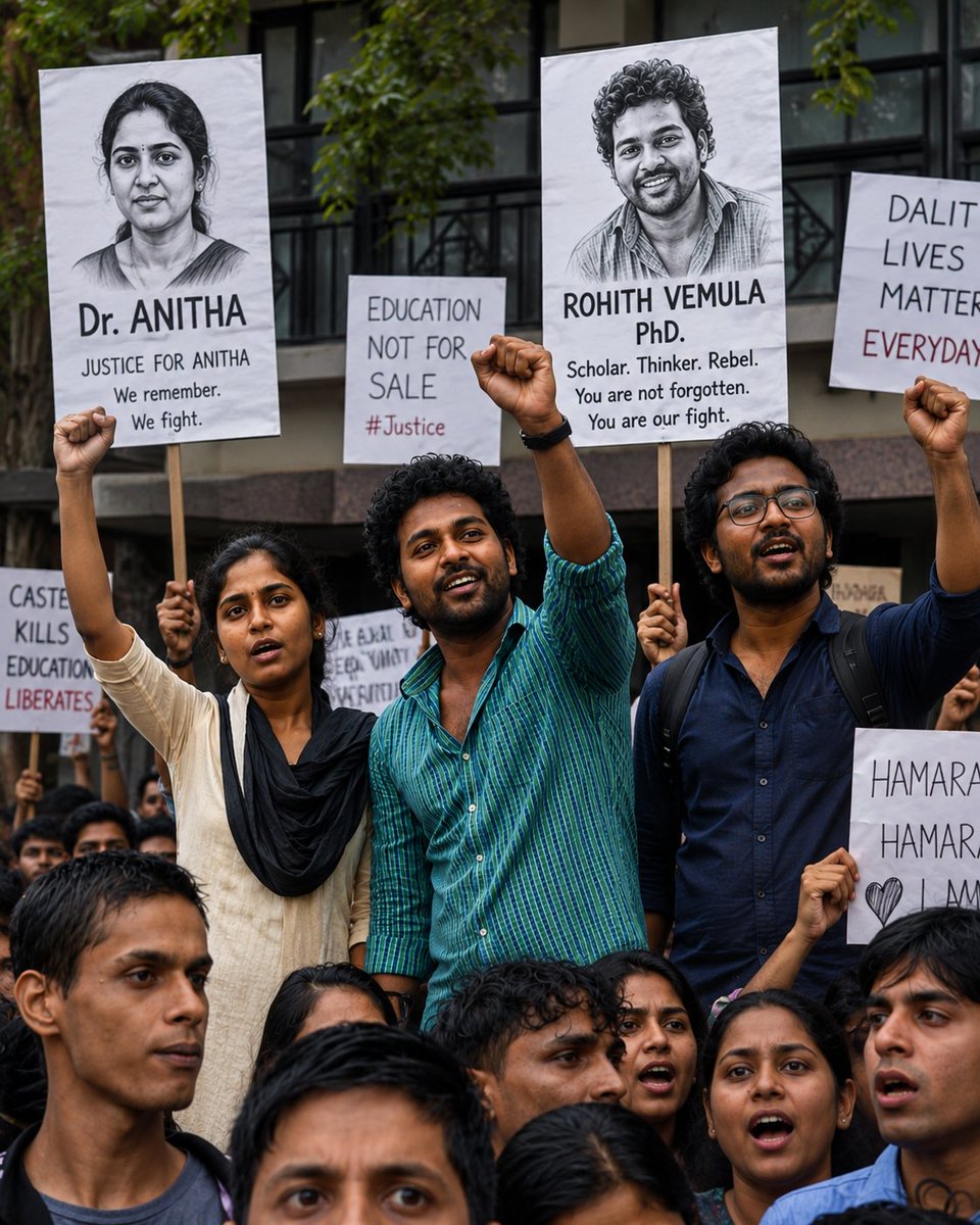 Loganayakis19's tweet photo. @CJP_for_India They can be a faces of AbolitionofNEET protest.

They died due to failed education system.She got 197 cut off 1176/1200 score..Now she is doctor only in my creation..

Rohitvemula will become a scholar like Ambedkar.Because your universitydiscriminationg he lost his life.. https://t.co/r1Y82msER4