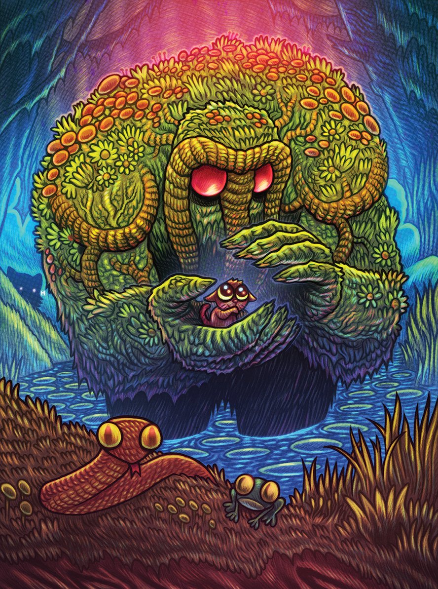 MISTERHIPP's tweet photo. Man-Thing for a Sept MTG / Secret Lair card drop https://t.co/tvqxRGo5UC