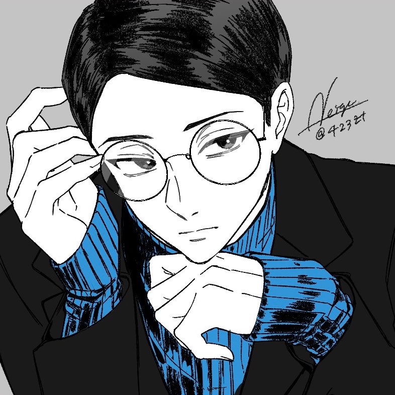 423zt's tweet photo. リクエストありがとうございました〜！
迷ったんですがラウンドにしました
眼鏡はいいですね…
#wave_423zt https://t.co/ZDrbM9vtR5 https://t.co/1wDgf9S8Z8