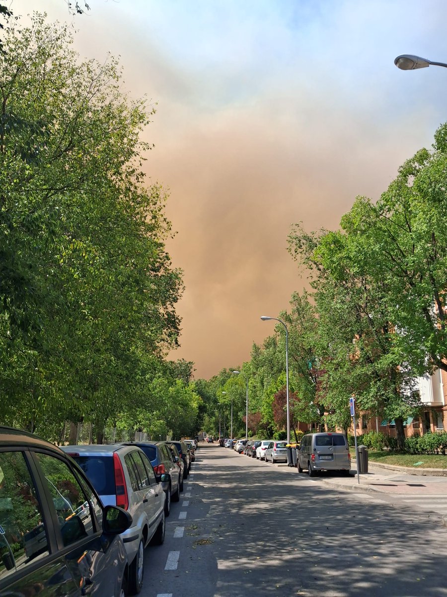 ElPardo_Madrid's tweet photo. El humo de los incendios de Ávila y Madrid está llegando a #ElPardo y #Mingorrubio. https://t.co/I6khcPCqe2 https://t.co/agL7SH9tpK