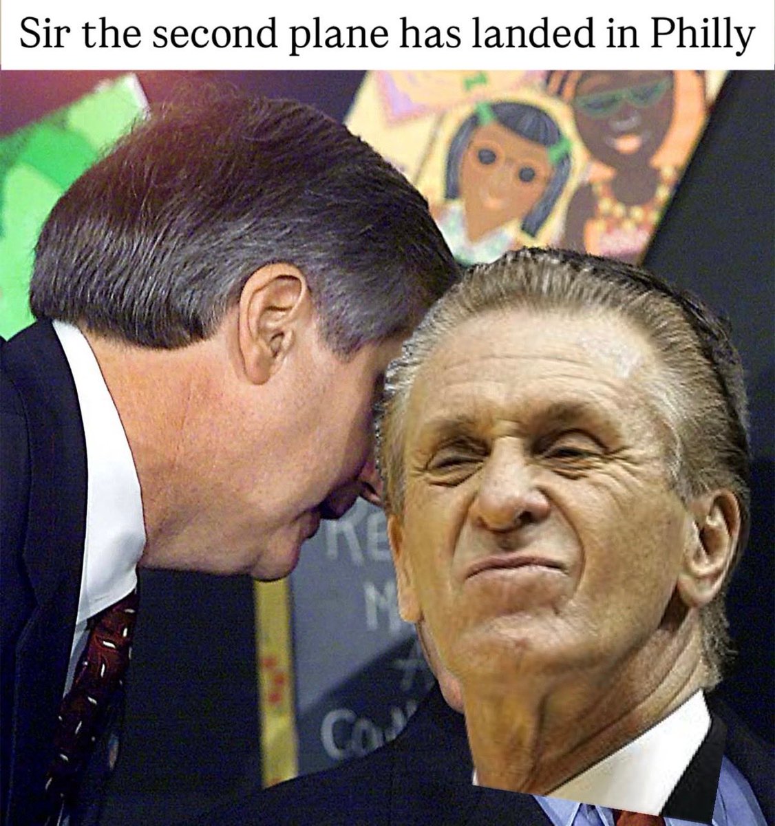 profeta_sammy's tweet photo. Pat Riley finding out LeBron signed with the 76ers https://t.co/IbuAI3oYGS