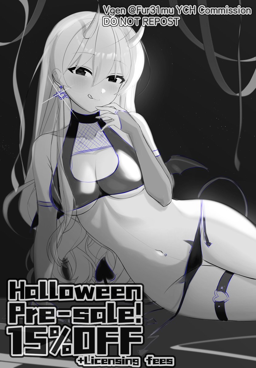Fur31mu's tweet photo. Halloween treat, but make it a little dangerous 😈🎀

“trick or treat”...? Kids want candy, but in the world of lil demons, they might need..

New Halloween YCH! 15% ☆ff on V💚Gen+ commercial use free!

Waiting for your special treats..

#Artraffle #Artmoots #vgenopen https://t.co/YifePdBUZM