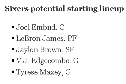 RarriRel's tweet photo. LEBRON TO PHILLY IS WEIRD TO ME ... WE SHALL SEE ... https://t.co/zjTVvJCLvA