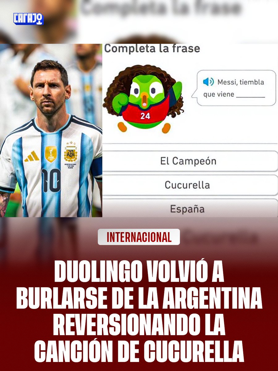 Carajo tweet media