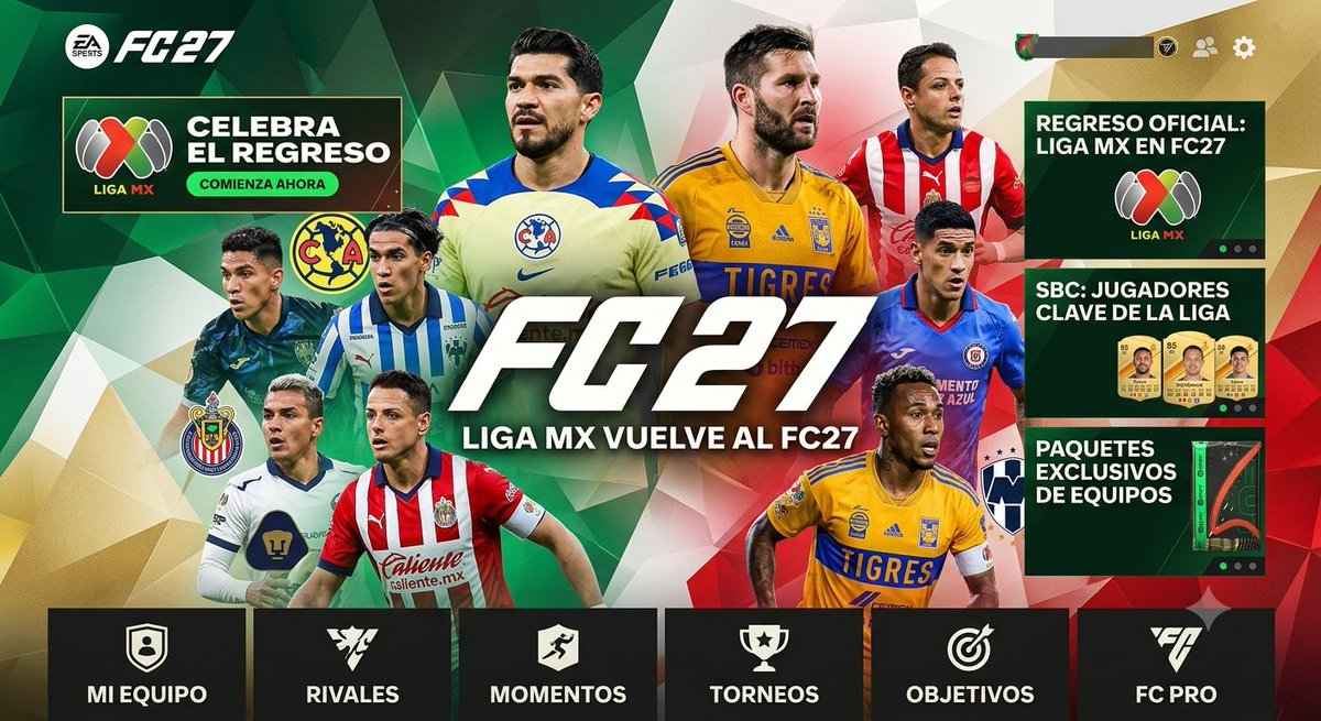 SoyPacoMinero's tweet photo. La liga mx regresa al FC27 https://t.co/zkQ0SSSm8I
