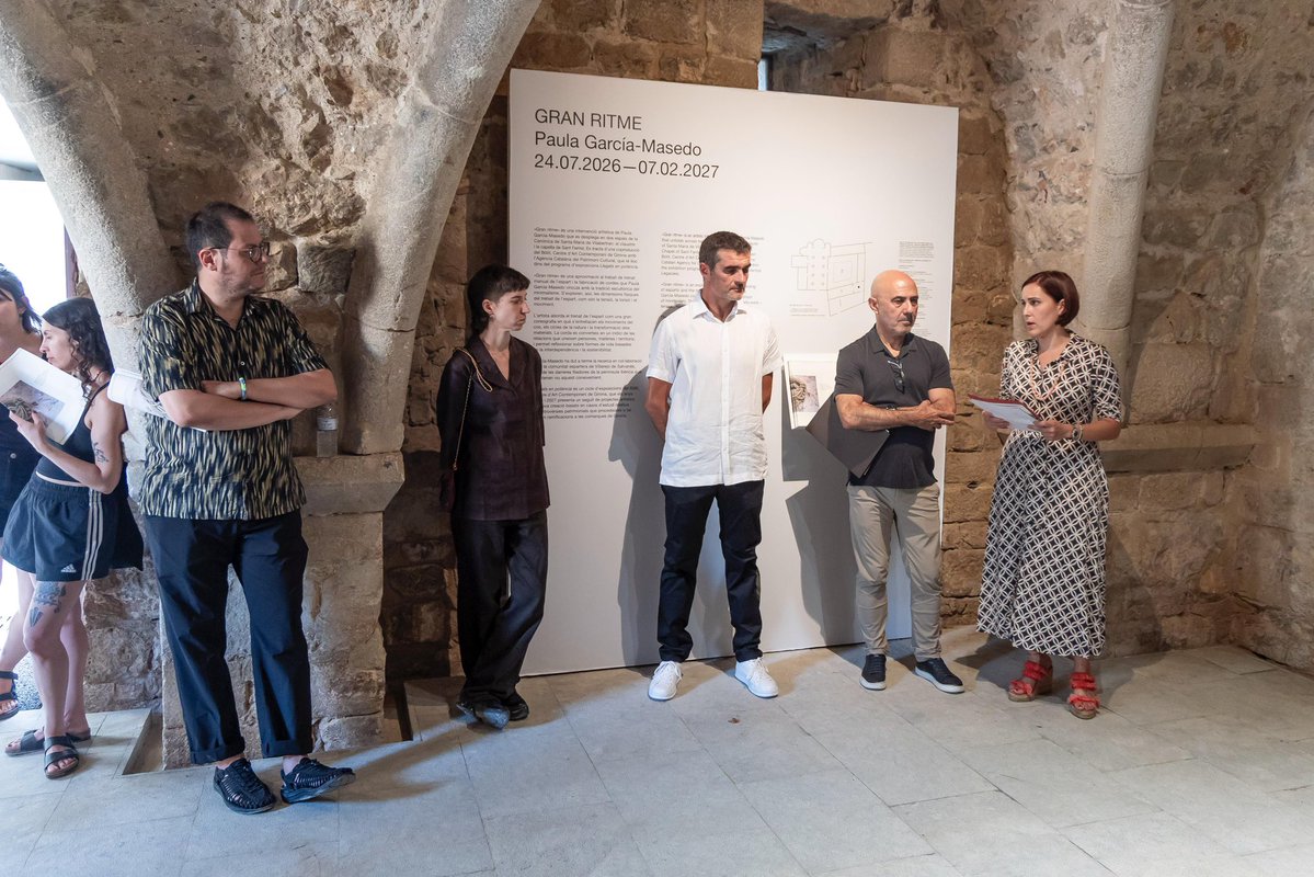 patrimonigencat's tweet photo. 📢 Inaugurem el cicle d'exposicions 'Llegats en potència', coproduït amb @BolitGirona, a la Canònica de Santa Maria de Vilabertran!

La iniciativa presenta projectes artístics de nova creació que dialoguen amb controvèrsies patrimonials vinculades a les comarques gironines ⤵️ https://t.co/rO2uWbXPon