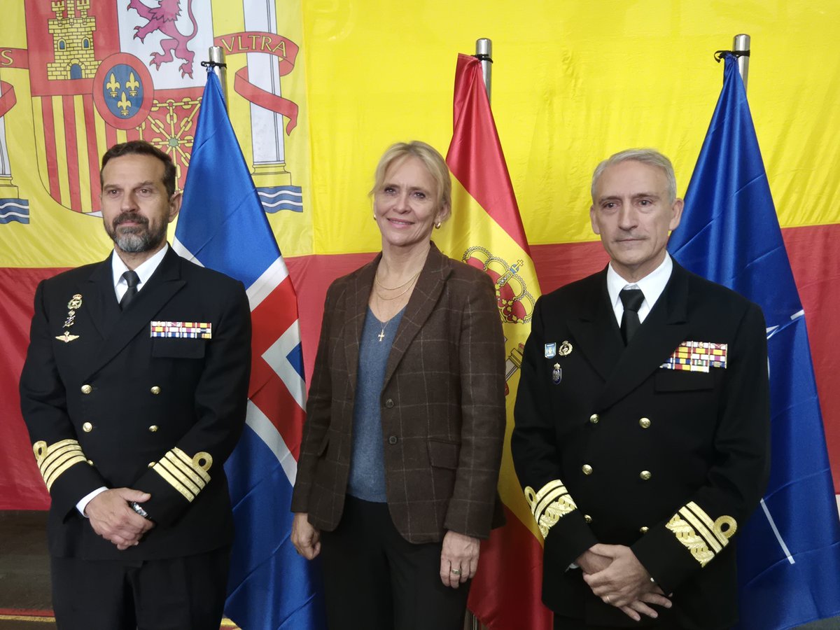 spmarfor's tweet photo. #CTFAtlantic has completed its participation in #NeptuneStrike 26-3, strengthening Allied readiness and maritime security in the North Atlantic and Artic
Great visit to Reykiavik 🇦🇽 and welcome @MFAIceland aboard  ESP S Castilla
#WeAreNATO 
@STRIKFORNATO @JFCNorfolk @NATO_MARCOM https://t.co/rh5WF28XLP