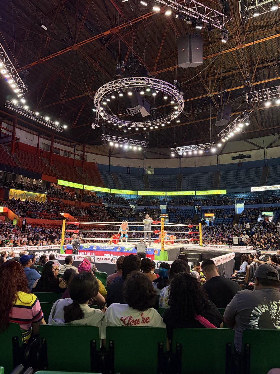 IsabelleAtCamp's tweet photo. Lucha libre is proof that anything can be improved by adding a mask and a dramatic entrance.

10/10 team outing https://t.co/DmStpeGRA7