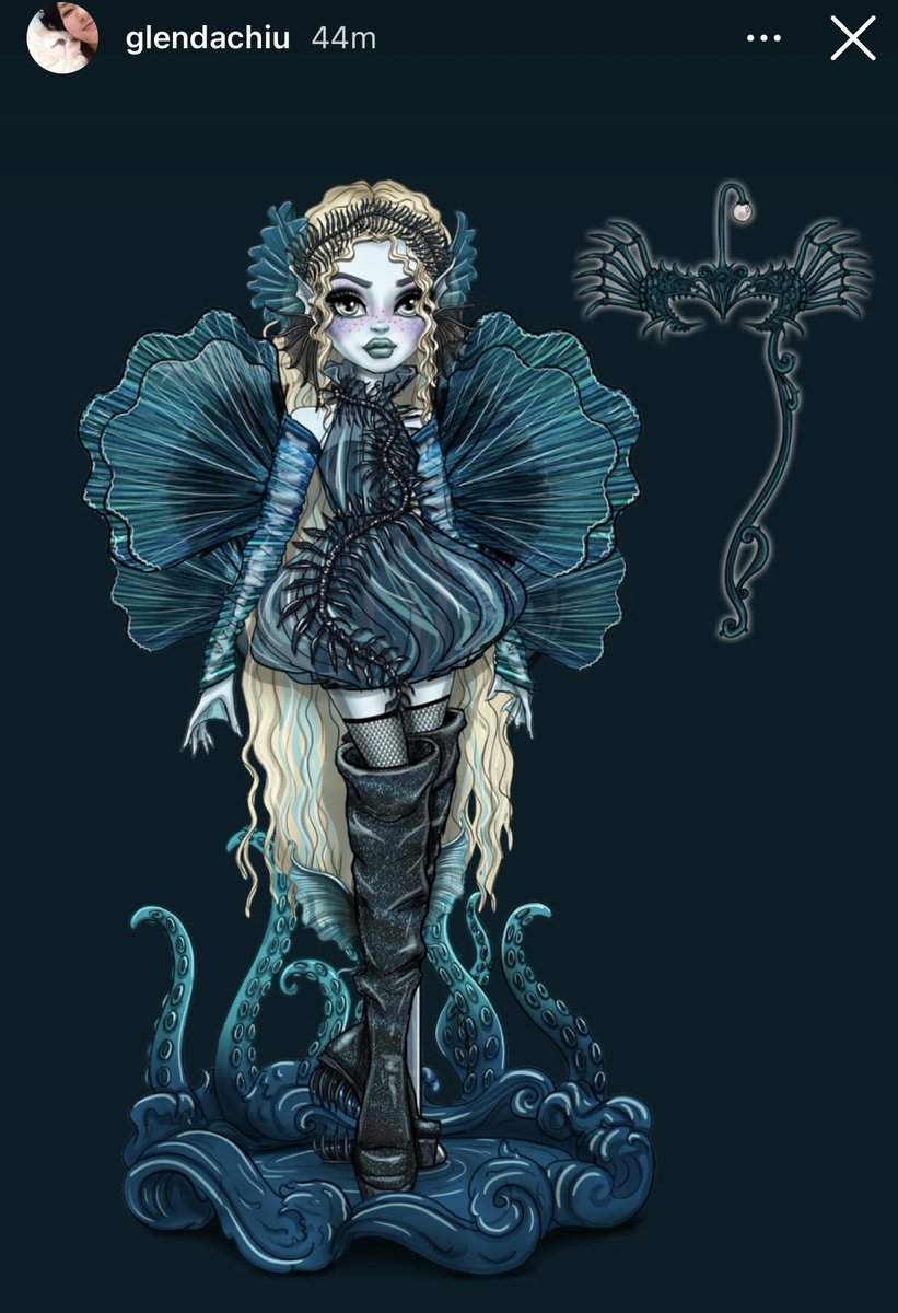 Monsterhighluvm's tweet photo. Lagoona’s concept art oh my goddd https://t.co/8iu43kbXH7