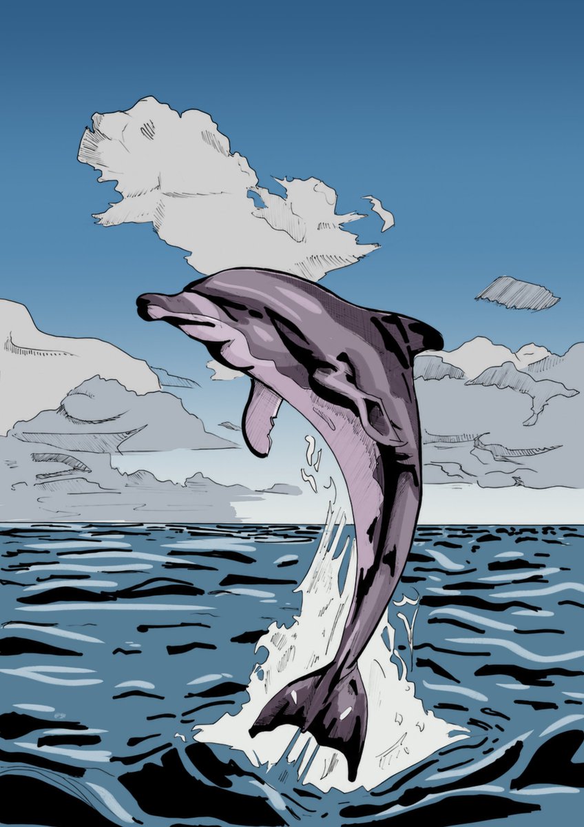FabriRecaldeArt's tweet photo. 🐬🐬🐬
#art #dolphin #artistonX #digitalpaint #digitalart #animal #sea https://t.co/oRVdnUVlp7