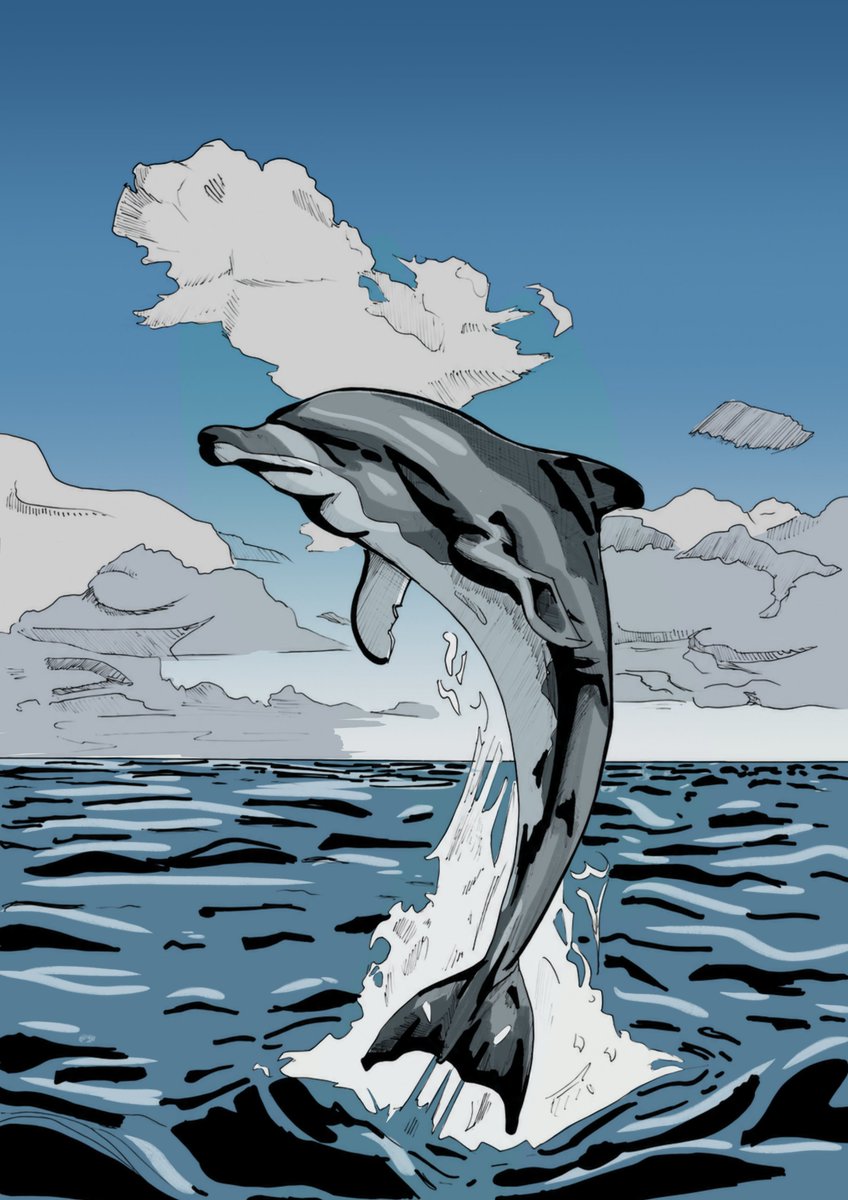 FabriRecaldeArt's tweet photo. 🐬🐬🐬
#art #dolphin #artistonX #digitalpaint #digitalart #animal #sea https://t.co/oRVdnUVlp7