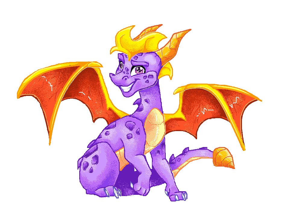 _Koffeemilk_'s tweet photo. I was at work and remembered that my work computer has good old Paint

 I managed to make a Spyro for you using the mouse—a funny, wonky Spyro ✨

#Spyro #SpyroTheDragon #SpyroFanArt #fanart https://t.co/o2eOxQjPsA