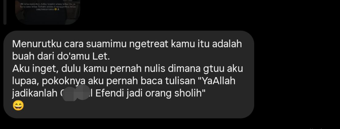 thursdayspell's tweet photo. TAPI aku kan juga terkadang membagikan cerita begini ke ig story. Nah, temen SMA aku ada yg pernah balas storyku begini ...

Btw kami pas SMA sempet pacaran, putus selama aku kuliah, pacaran lagi aku semester 7 dan bablas sampe sekarang. https://t.co/S6Ak0veIdR