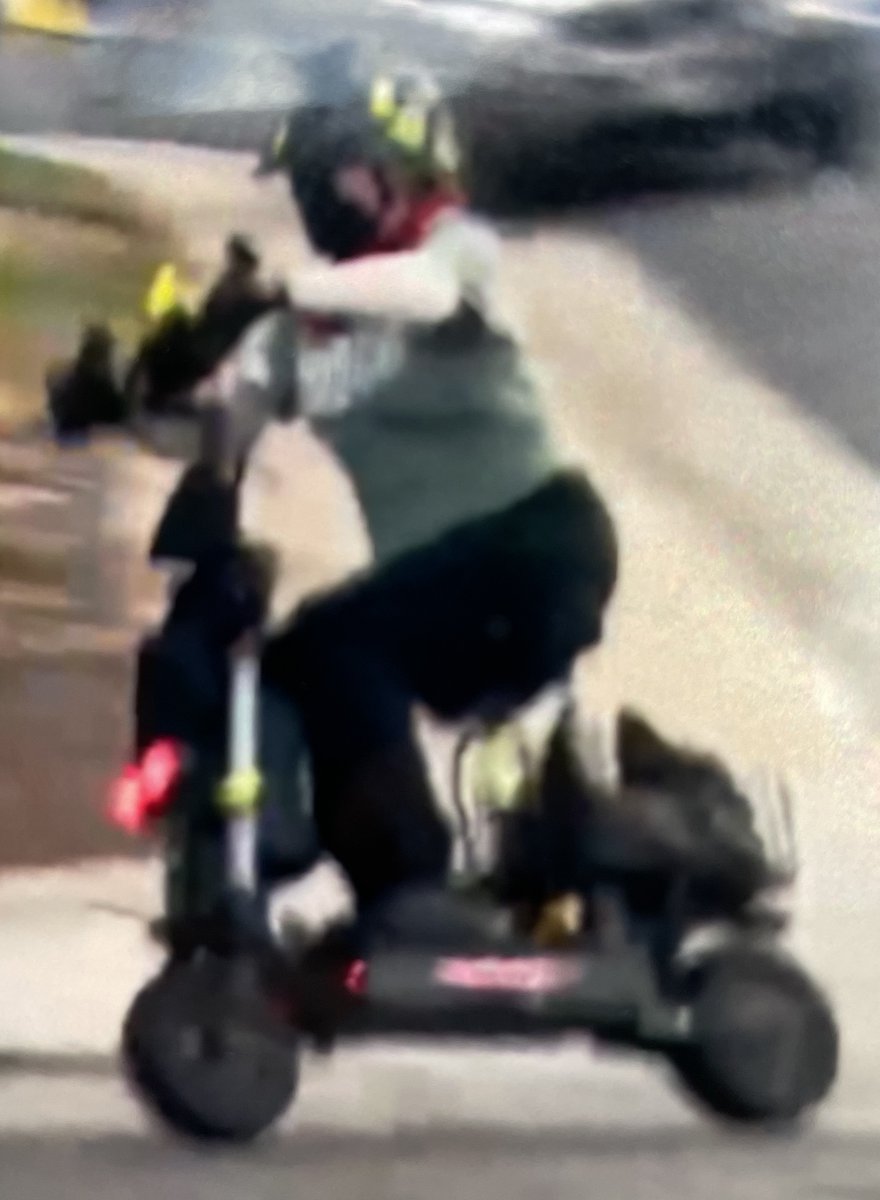 AuroraPD's tweet photo. Do You Recognize This Woman?

The Aurora Police Department is seeking the public's help in identifying a suspect involved in a road rage assault that occurred on July 23, 2026, near E. Hampden Ave. and E. Hampden Cir.

According to investigators, after a road rage incident, the suspect followed the victim and confronted her. Witnesses reported seeing the suspect physically assault the victim before fleeing the area.

Suspect Description:

• White or Hispanic female
• Purple hair
• Wearing a distinctive black helmet with a camera mounted on top
• Riding a scooter with what appears to be a rear basket.

If you recognize this individual or have any information about this incident, please contact Metro Denver Crime Stoppers at 720-913-STOP (7867).

You can remain anonymous and may be eligible for a reward of up to $2,000 for information leading to the identification of the suspect.