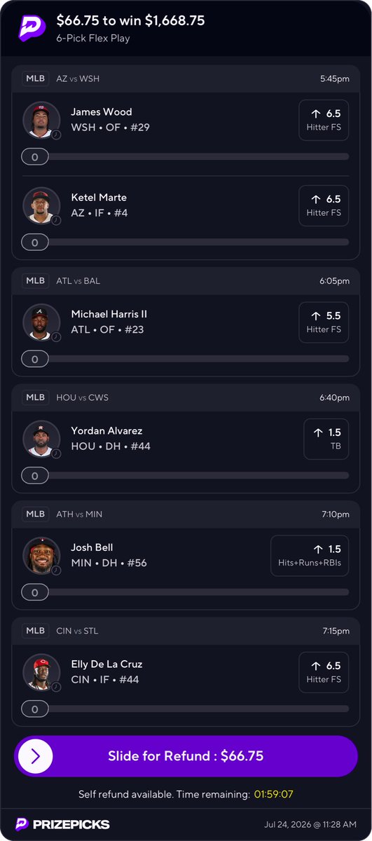 FollowOfficial's tweet photo. $100 #giveaway if we cash + one free month #premium im stg not lying 

#RT &amp; #LIKE #COMMENT 
ya payment 
(Zelle, Apple, CashApp, Venmo)

👇 #FLEXFRIDAY let’s get paid .  W/ @MindOfJakeUp 

Copy my PrizePicks lineup using this link: 
https://t.co/KLSRjDebtY https://t.co/7rETjA28rs