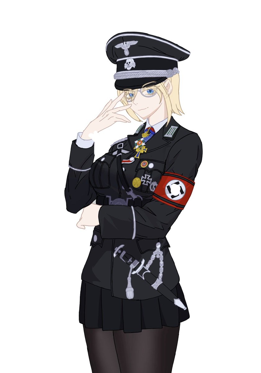 Vertin2332's tweet photo. #WW2 #ドイツ軍 #第二次世界大戦 #ドイツ軍 #OC #架空 "Wehrmacht M32 uniform "【2】
I got a new hairstyle this time，I hope the results are good :) https://t.co/CAy2uJlsyY
