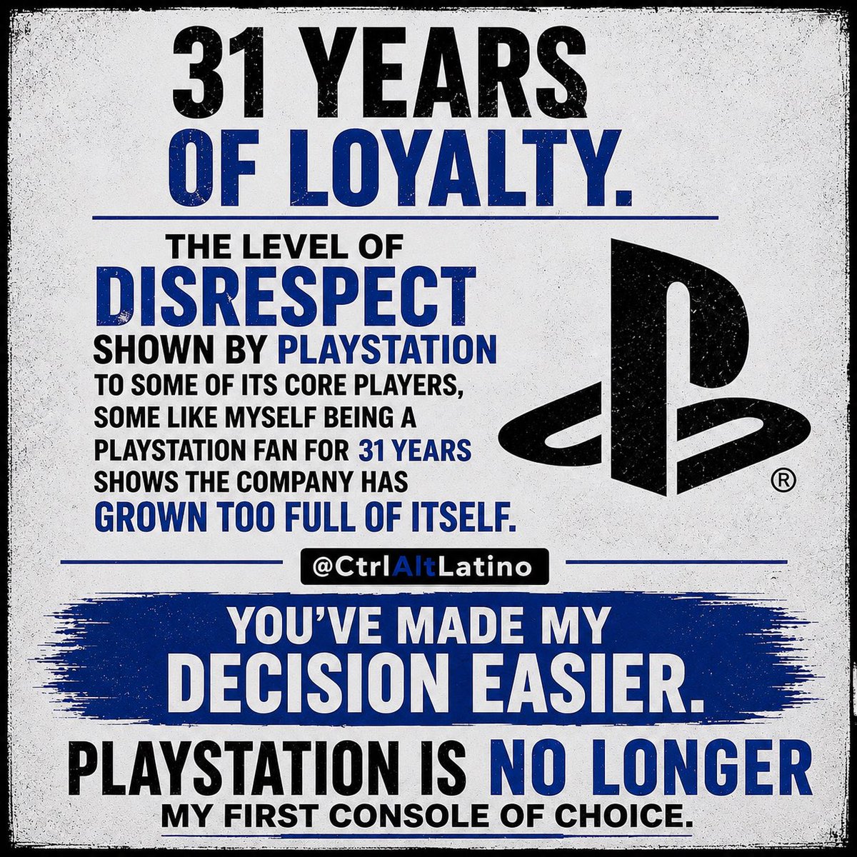 CtrlAltLatino's tweet photo. @PlayStationDE https://t.co/69js7XZMjk