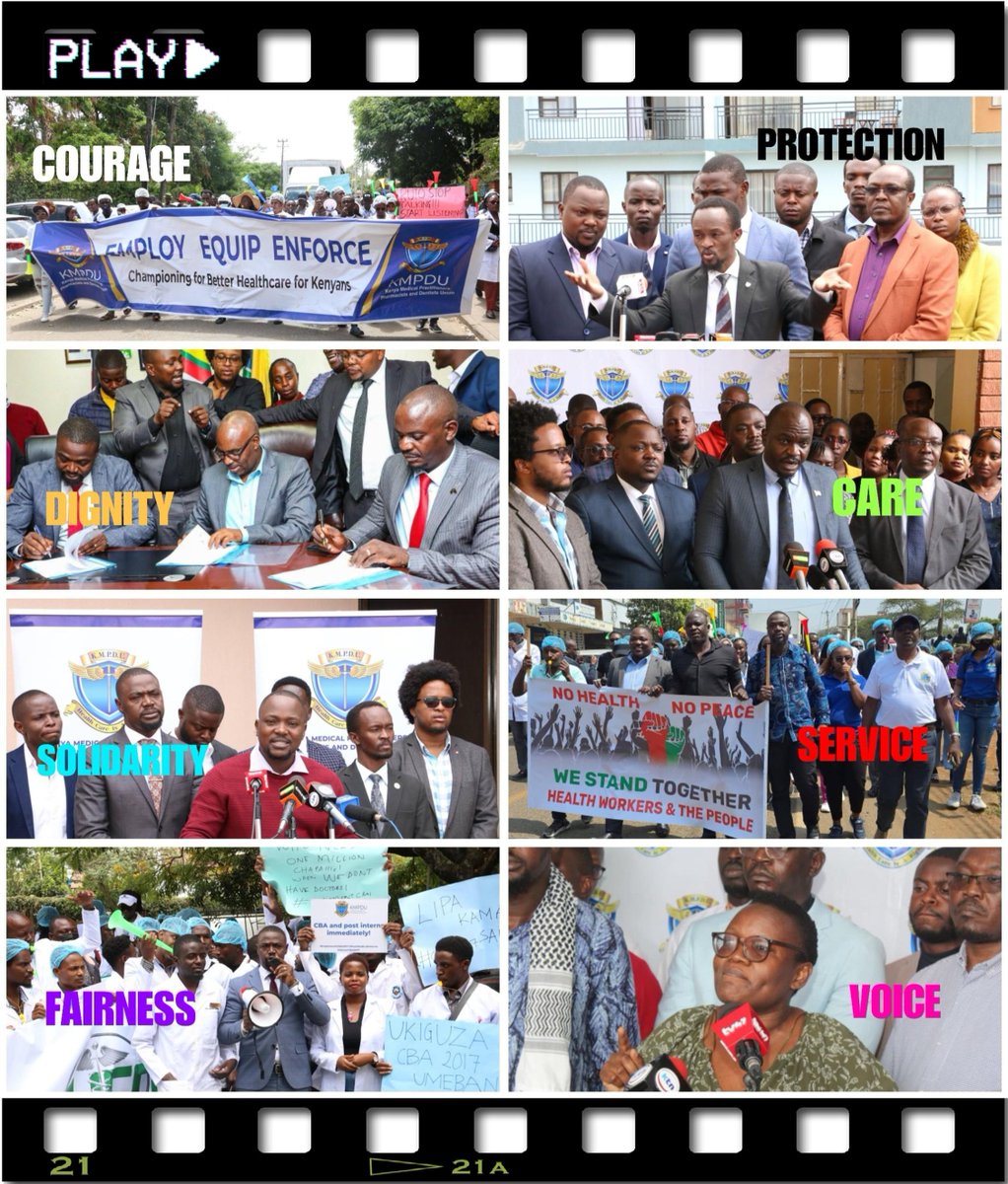 kmpdu's tweet photo. Making the #StatusQuo Uncomfortable ✊🏾

Every victory has a cost.

These are not just moments captured on camera.

They are moments when ordinary doctors chose not to remain silent—when patients deserved better, when colleagues stood together, when fairness demanded a voice, and when courage became a responsibility.

They are stories of picket lines, courtrooms, difficult conversations, unpopular decisions, and standing firm when it would have been easier to look away.

Because history is not written by those who wait for change. It is written by those who choose to make it.

Dignity. Fairness. Solidarity. Care. Courage. Service. Protection. Voice.