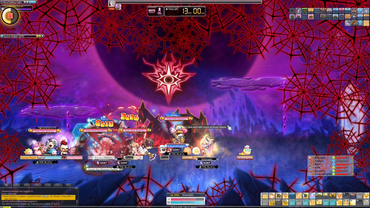 grayjoy_msu's tweet photo. Cleared Hard-Will with the team! Our goal was to be one of the first 5 party clear but we fell short. Nonetheless, its a good lesson for future bosses. Cheers everyone and have a good weekend! #HyperSummerChallenge @MaplestoryU https://t.co/VNoyqWI889