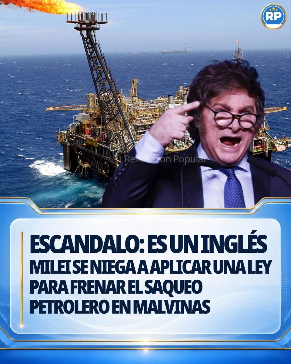 RPN_Oficial's tweet photo. La explotación petrolera en las Islas Malvinas por parte de las empresas Navitas (Israel) y Rockhopper (Reino Unido) avanza con una ley argentina vigente mirando para otro lado. Esa ley ya existe, ya se aplicó, y ya alcanzó a una de las dos empresas que hoy operan el yacimiento. El caso Sea Lion tiene norma, tiene precedente y tiene fuero. Lo que le falta es la decisión política de activarlos.

Sea Lion fue descubierto en 2010 por Rockhopper Exploration, pero el proyecto quedó frenado durante casi quince años por la caída del precio del petróleo y la reticencia de las compañías a exponer sus balances a un yacimiento remoto y jurídicamente conflictivo. Ese estancamiento se rompió cuando Navitas Petroleum, de origen israelí, asumió el financiamiento que Rockhopper no podía sostener sola, quedándose con el 65% de la participación y la operación del campo, mientras la firma británica retuvo el 35% restante.

En diciembre de 2025 ambas compañías sancionaron la primera fase del desarrollo, que apunta a 170 millones de barriles con una producción pico de 55.000 barriles diarios. Una segunda fase sumaría otros 149 millones, llevando el total ya sancionado a 319 millones de barriles — apenas una porción del recurso contingente de 917 millones de barriles brutos que la propia Rockhopper reconoce en el campo completo. El desarrollo se proyecta a más de treinta años.

La ley que existe y que ya se usó
Desde 2011, la Ley 26.659 —modificada en 2013 por la Ley 26.915— prohíbe de forma taxativa explorar o explotar hidrocarburos en la plataforma continental argentina sin autorización del gobierno nacional. Prevé inhabilitaciones de 5 a 20 años para operar en el país y contempla responsabilidad penal para personas físicas y jurídicas. Entre 2011 y 2015 se sancionó a ocho empresas bajo este marco, con una causa que tramitó en el Juzgado Federal de Río Grande, en Tierra del Fuego — el mismo fuero que hoy permanece inactivo frente a Sea Lion.

El dato que vuelve más grave la inacción actual: en 2021, el Estado argentino aplicó esa ley contra Navitas Petroleum, la misma empresa que hoy lidera Sea Lion, inhabilitándola por explorar sin autorización en la Cuenca de Malvinas Norte. Junto a Navitas, en el mismo proceso, cayeron también las británicas Chrysaor Holdings y Harbour Energy. La Secretaría de Energía tramitó el expediente, dictó la resolución, y aplicó la sanción. El mecanismo funcionó una vez, contra la misma empresa, en la misma cuenca. El gobierno de Milei tiene el antecedente, tiene el fuero, y tiene la norma. Lo único que decidió no tener es la voluntad de repetir el proceso.