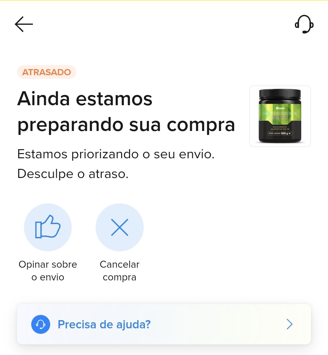 fsfonte's tweet photo. Compra com 10 dias e ainda nem foi despachado pelo @MercadoLivre Isto que a compra foi feita na loja oficial da @GrowthOficial Região de Campinas, então não é problema de logística. Quem resolve? https://t.co/lHO1Tcl2b5