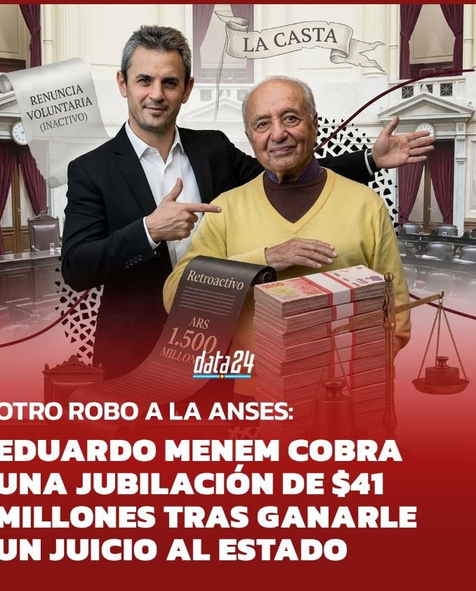 maria_casabal's tweet photo. A ver @MenemMartin tu tío voló una ciudad, tenés a toda tu flia viviendo del estado, un lelo que cobra $41mill, y querés que los jubilados desaparezcan?
Dios, Alá, el Karma y el Universo te van a hacer pagar cada lágrima y cada dolor de panza de hambre de los jubilados. https://t.co/6NiS6CWJJ2