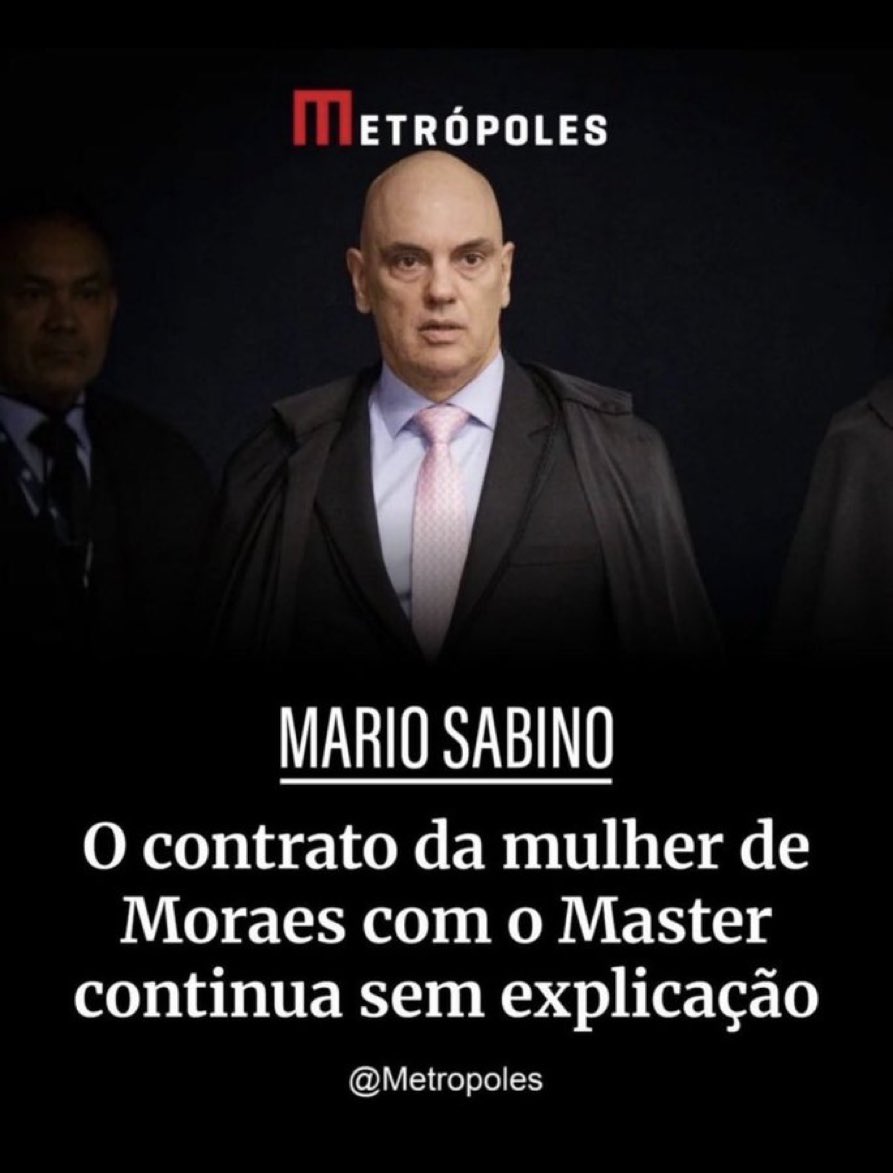 allanfariacwb's tweet photo. @Delateinews A lei vale para Alexandre de Moraes ? 
Ministro com relacionamento financeiro com o maior bandido da década recebendo 129 milhões e não explica nada? Como assim? Cidadão comum é obrigado a explicar ao fisco. https://t.co/IWHPPaDDwN